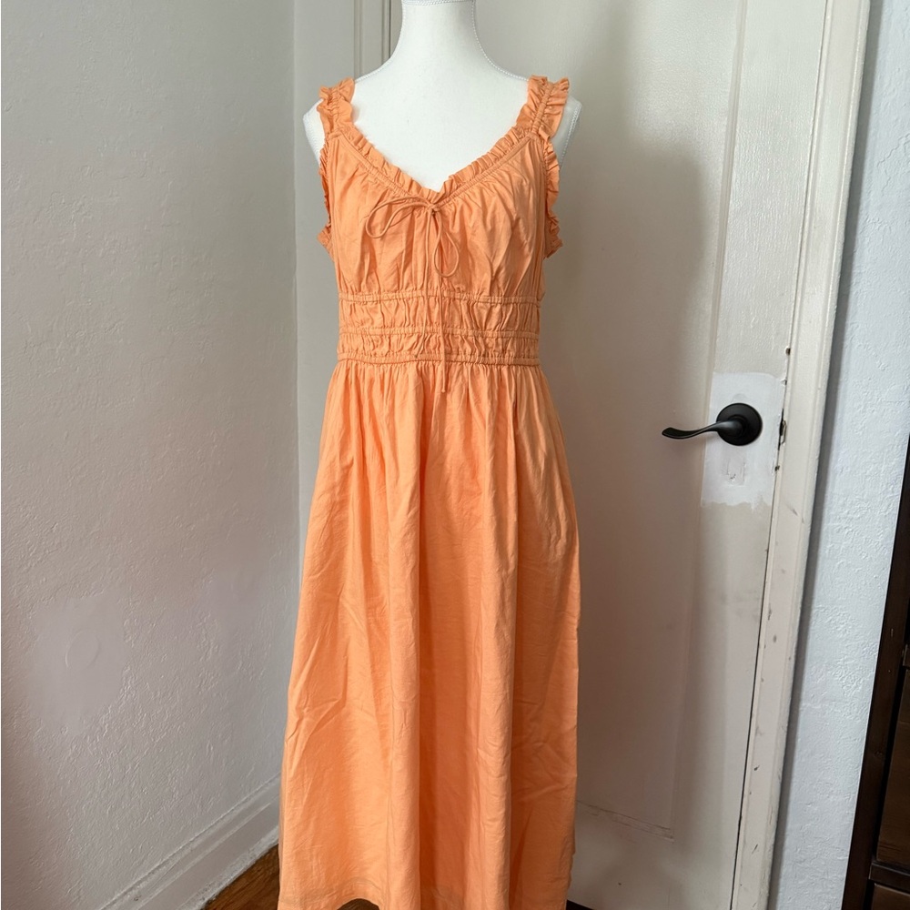 Old Navy Women's Orange Midi Dress